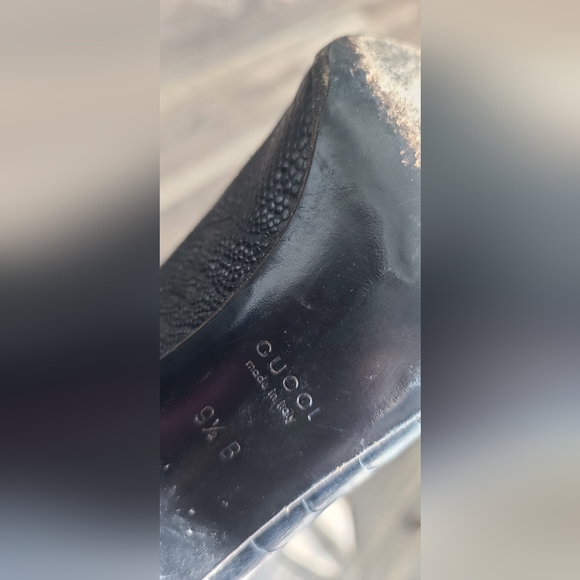 Gucci Snakeskin Black Heels - Picture 3 of 7